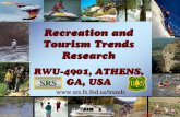 Recreation and Tourism Trends Research · Recreation and Tourism Trends Research RWU-4901, ATHENS, GA, USA 11/05 SRS . ... rich system of public lands was added