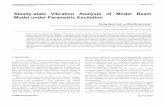 Steady-state Vibration Analysis of Modal Beam Model … · properties, it is needed to consider parametric vibration analysis. A ... and was predicted by comparing the coefficients