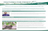 PASTURES FOR PROFITTips - Agricomagricom.com.au/assets/Uploads/Agricom Pastures for Profit... · SUMMER 2013 PASTURES FOR PROFIT Tips ® Welcome to the Summer Edition of Agricom’s