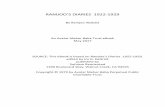 RAMJOO’S DIARIES 1922-1929 - …avatarmeherbabatrust.org/Book_Files/RAMJOO_pt1.pdf · Meher Baba, Ali and Chota Baba at Meherabad, 1927 525 Meher Baba and Prem Ashram Boys at Toka,