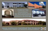 2016 California Certified Tax Projects - CA State Parksohp.parks.ca.gov/pages/1074/files/2016 FY Cert Projects slide show.pdf · 2016 California Certified Tax Projects ... NTC Building