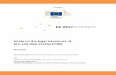Study on the legal framework of text and data …ec.europa.eu/internal_market/copyright/docs/... · Study on the legal framework of text and data mining (TDM) ... Study of the legal