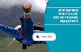 Mitigating the Risk of ERP Software Selection€¦ · How Does the DRA Mitigate Risk? As mentioned before, only 29% of ERP software projects are successful. Of the successful projects,