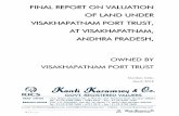 V-1015-18, Final Report, Land of Visakhapatnam Port … Valuer Report on Land Valuation of... · VALUATION OF LAND UNDER VISAKHAPATNAM PORT TRUST, VISAKHAPATNAM, ANDHRA PRADESH 1
