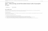 Continuity Plan for SA - Housing and Residential Life ... · 1 of 22 Continuity Plan for SA - Housing and Residential Life Sample Plan Template