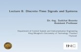 Lecture 8: Discrete-Time Signals and Systemsstaff.kmutt.ac.th/~sudchai.boo/Teaching/rc2017/lecture8_2018.pdfLecture 8: Discrete-Time Signals and Systems J 3/35 I } ... In the study