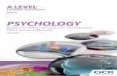 OCR A Level Psychology: Sample Candidate Answers … · Sample Candidate Answers with Commentaries Unit 1: Research Methods July 2015 PSYCHOLOGY ... D the score from multiple-choice