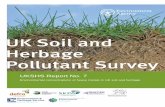 UK Soil and Herbage Pollutant Survey · Pollutant Survey UKSHSReportNo. 7 ... It’s our job to make sure that air, land and water are looked ... Our work includes tackling flooding