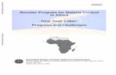 Booster Program for Malaria Control in Africa - World …documents.worldbank.org/curated/en/953981468009941222/pdf/388800... · 2005, the Booster Program for Malaria Control in Africa