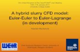 A hybrid slurry CFD model: Euler-Euler to Euler … · A hybrid slurry CFD model: Euler-Euler to Euler-Lagrange (in development) ... chtMultiRegionFoam: Inspiration