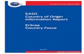 EASO Country of Origin Information Report. Eritrea … · EASO Country of Origin Information Report — Eritrea. Country Focus — 5 3.ational service N ..... 32