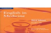 CAMBRIDGE Professional English English in Medicine … · CAMBRIDGE Professional English English in Medicine Third Edition Audio CD Eric H. Glendinning Beverly A. S. Holmström