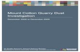 Mount Cotton Quarry Dust Investigation - December …mtcottonquarry.com.au/.../05/mountcotton-quarry-dust-investigation... · Mount Cotton Quarry Dust Investigation: December 2008