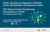 NSF Opportunities: Broadening Participation in .NSF Opportunities: Broadening Participation in STEM