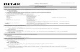 DETAX GmbH & Co. KG Safety Data Sheet · Safety Data Sheet DETAX GmbH & Co. KG according to Regulation (EC) ... Product code: 10184_ Page 1 of 6 SECTION 1: ... NBR (Nitrile rubber)