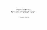 Bag-of-features for category classificationlear.inrialpes.fr/~verbeek/mlor.slides.16.17/bof_classification.pdf · • 10184 classes and ~ 9 M images. ... • Mixture of Gaussian