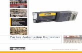 Parker Automation Controller - servotech.dk · Control Network Architecture ... IO connection Spring-assisted combi plug with mechanical ejector, 4…36 pin Diagnosis ... Parker Automation
