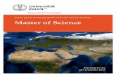 Study guide to the program of Earth System Science …3849ebf3-fd73-4882-b0d1-d0ccc98f50… · Study guide to the program of Earth System Science Master of Science . ... The MSc thesis