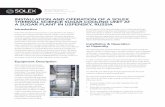 InstallatIon and operatIon of a solex thermal scIence …€¦ · SOLEX THERMAL SCIENCE INC. 250, 4720 106 AVE. S.E. CALGARY, ALBERTA, CANADA, T2C 3G5 InstallatIon and operatIon of