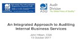 An Integrated Approach to Auditing Internal Business …asq.org/audit/2017/10/auditing/an-integrated-approach-to-auditing... · Human Resources Accounting Facilities Others QMS. Implementing