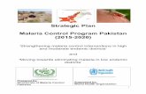 Strategic Plan Malaria Control Program Pakistan …dmc.gov.pk/documents/pdfs/1National Malaria-Strategic Plan-Pakistan... · Strategic Plan Malaria Control Program Pakistan ‘Strengthening