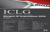 10th Edition - Demarest · 10th Edition Mergers & Acquisitions 2016 ICLG ... Wachtell, Lipton, Rosen & Katz WBW Weremczuk Bobeł & Partners Attorneys at Law WH Partners Zhong Lun