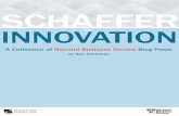 Schaffer on Innovation Printv5 · SCHAFFER ON INNOVATION EXECUTION INNOVATION ... Intuit realized over a decade ... innovation evolved, and the experience of the first few