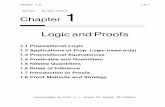 Logic and Proo fs - Columbia Universitycs3203/files/DM-Ch1.pdf · Logic and Proo fs 1.1 Pr opositional ... (read-onl y) 1.3 Pr opositional Equiv alences 1.4 Predicates and ... 1.7