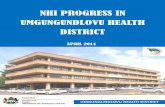 NHI Progress in Umgungundlovu health district : April … · Leaners from schools in UMgungundlovu District have ... NHI pilot district. We have undergone a lot of ... Pharmacy PRE‐PACK
