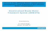 Decentralised Waste Water Treatment System …. Singh-UNHABITAT.pdf · threatening when combined with untreated industrial waste. –Treatment of urban sewage is largely limited to