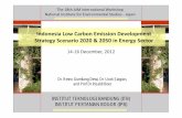 Indonesia Low Carbon Emission Development Strategy ... · Indonesia Low Carbon Emission Development Strategy Scenario 2020 & 2050 in Energy Sector ... (RUPTL 2009-2018) will be deployed