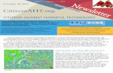 CAHT Newsletter 12-20-2015 - storage.googleapis.com · nuclear and directed energy weapons, covert physical and electronic surveillance and harassment, ... Citizens Against Harmful