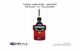 UltraRAE 3000 User's Guide - RAE Systems€¦ · 8.1 Turning The Instrument On ... 24.7.8 Duty Cycle ... UltraRAE 3000 User’s Guide Alarm: UltraRAE 3000 User’s Guide. UltraRAE