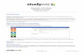 Studywiz ePortfolio Student's Guide Introduction … Guides and Additio… · 1 Introduction Studywiz ePortfolio lets you store information about your academic and extra-curricular