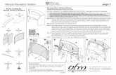 Marque Reception Station Page 1 - ofminc.com · NO TOOLS REQUIRED TO ASSEMBLE SINGLE SECTION STATION. ... NO TOOLS REQUIRED TO ASSEMBLE Two people are needed for disassembly and ...