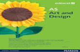 Art and Design - Pearson qualifications Level/Art and... · From Pearson’s Expert Panel for World Class ... Teacher Mark Sheets 63. ... The Pearson Edexcel Level 3 Advanced Subsidiary