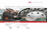 TRAINING AND SEMINAR OVERVIEW · 2018-01-30 · This course delivers comprehensive knowledge of the principles of machinery shaft alignment ... and machine template modes ... Standard