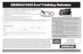 SIMRAD NSS Evo Holiday Rebates - Defender Marine · SIMRAD NSS Evo2 Holiday Rebates Simrad Oﬀers Oﬀer # 30116 P.O. Box 7210 Mesa, AZ 85216, USA ... 000-13541-001 • NSS7 evo2