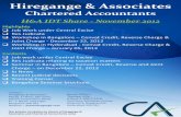 H&A IDT Share - November 2012 - Hiregange Academy · H&A IDT Share - November 2012 ... Seminar in Bangalore –Cenvat Credit, Reverse and Joint Charge –on December 22, 2012 ...
