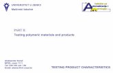 TPC lectures 02 - Univerzitet u Zenicipomacom.unze.ba/pdf/TPC/TPC_Testing polymers_02.pdf · Impact tests (impact resistance) …….. … ... Izod-type pendulum impact machine, ASTM