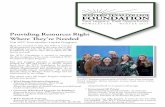 Providing Resources Right Where They’re Neededwtcalumni.com/uploads/docs/WTCF Newsletter Winter 2017 PRINT.pdf · off the ground it was dead in the water due to lack ... Requested