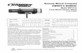 Ramsey Winch Company OWNER’S MANUALramseywinch.net/wp-content/uploads/2016/12/REP-9.5e.pdf · 3 Techniques of Operation The best way to get acquainted with how your winch operates