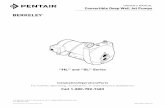 OWNER’S MANUAL Convertible Deep Well Jet Pumps · OWNER’S MANUAL Convertible Deep Well Jet Pumps © 2013 Pentair, ... Well Head If well head and ... From Well Air Volume Control