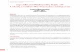 Liquidity and Profitability Trade-off: A Study of Indian … · 2018-05-30 · profits at the cost of liquidity might cause serious problems for the firm including financial insolvency.