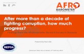 After more than a decade of fighting corruption, how …afrobarometer.org/sites/default/files/media-briefing/tanzania/tan... · After more than a decade of fighting corruption, how