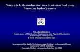 Nanoparticle thermal motion in a Newtonian fluid using ... · Nanoparticle thermal motion in a Newtonian fluid using fluctuating hydrodynamics Uma Balakrishnan ... (Zwanzig, Nonequilibrium