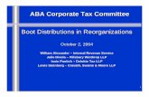ABA Corporate Tax Committee - Pillsbury Winthrop … · ABA Corporate Tax Committee Boot Distributions in ... 35% for corporations 10.5%/7% for corporations after ... – Complete