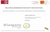 INDUSTRIAL INGREDIENTS FOR SATIETY AND SATIATION · industrial ingredients for satiety and satiation: ... sciencies university of murcia research ... natural compounds (20