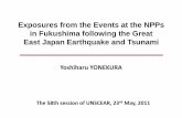 Exposures from the Events at the NPPs in Fukushima ... · in Fukushima following the Great East Japan Earthquake and ... In case of nuclear accident, the regulatory ... Results of