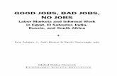 Good jobs, bad jobs, no jobs (introduction and conclusion)€¦ · CONCLUSION Informal employment: rethinking workforce development ..... 491 By Martha Chen and Joann Vanek. vi ...